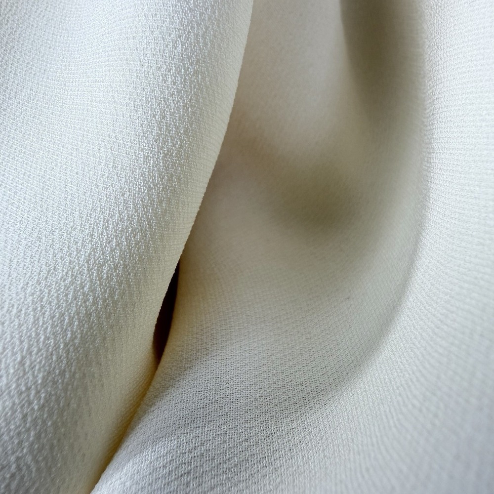 Eileen Fisher Silk Blend Pull On Pants Cream Wide Leg 1X Elastic Waist - Picture 11 of 11